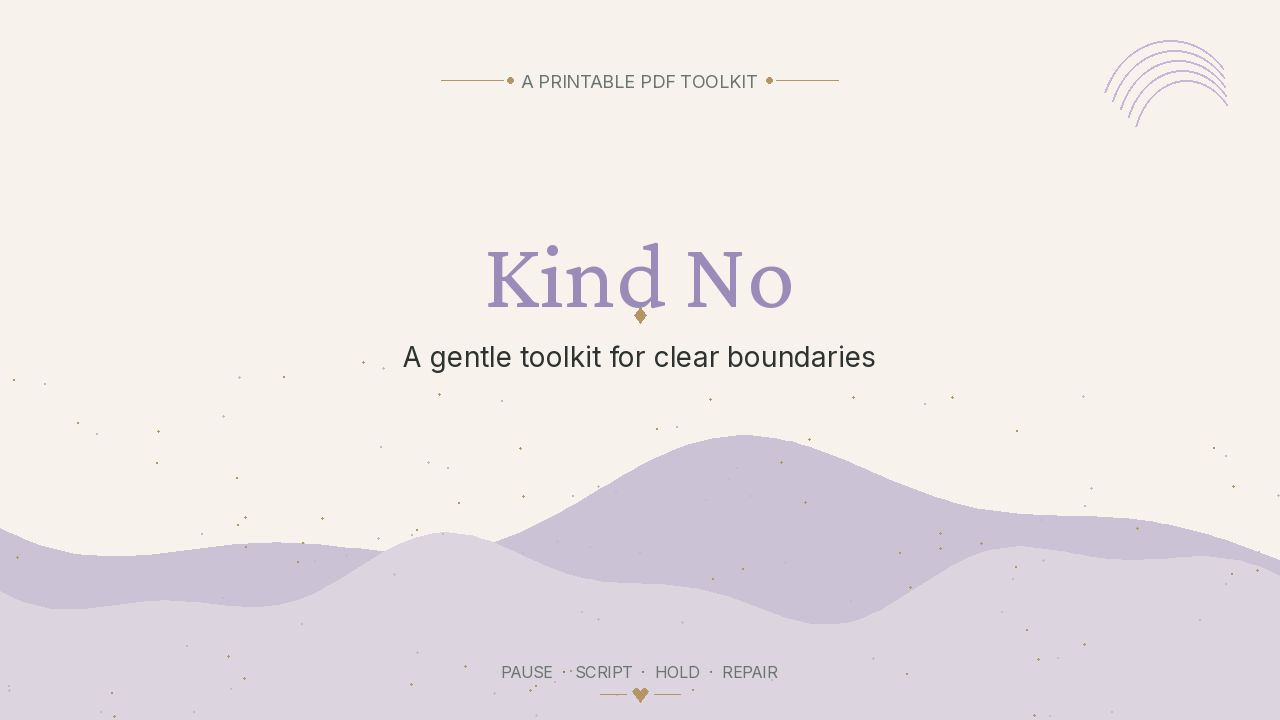 Kind No PDF cover